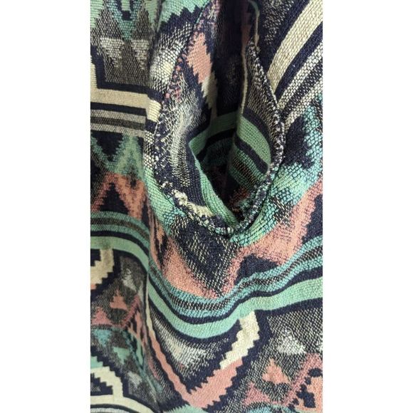 Southwestern Tapestry Blanket Cardigan Jacket Sweater - Size Medium Vintage - Picture 16 of 16